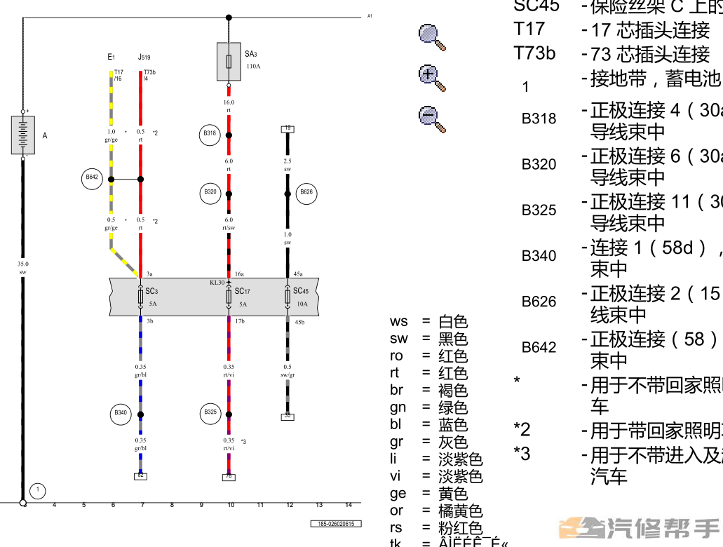 2020年款大眾途安L維修手冊電路圖線路圖資料下載