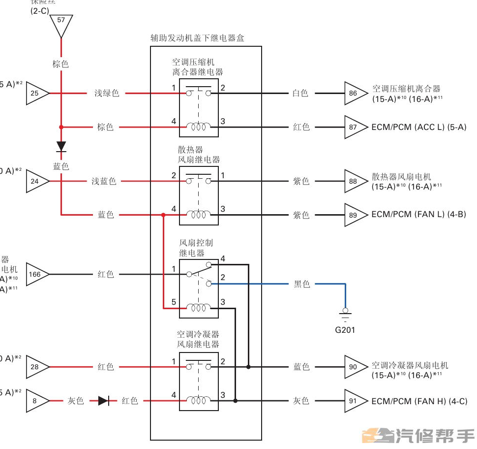 2012年本田鋒范原廠電路圖線路圖資料下載