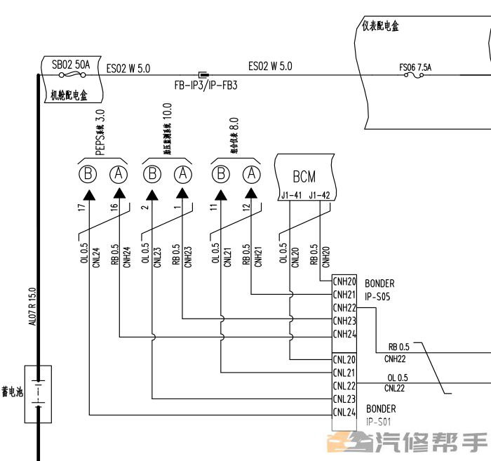 2014年款東風(fēng)景逸S50原廠維修手冊(cè)電路圖線路圖資料下載