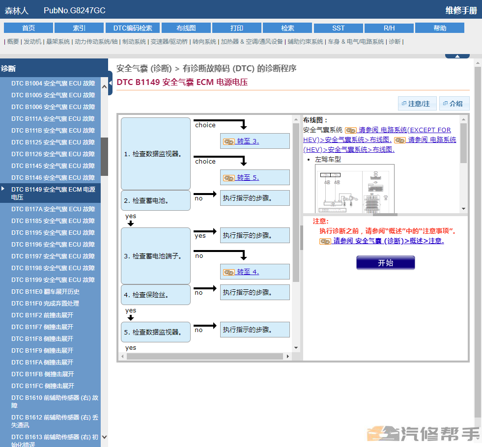 2019年款斯巴魯森林人汽油版混動版原廠維修手冊電路圖線路圖資料下載