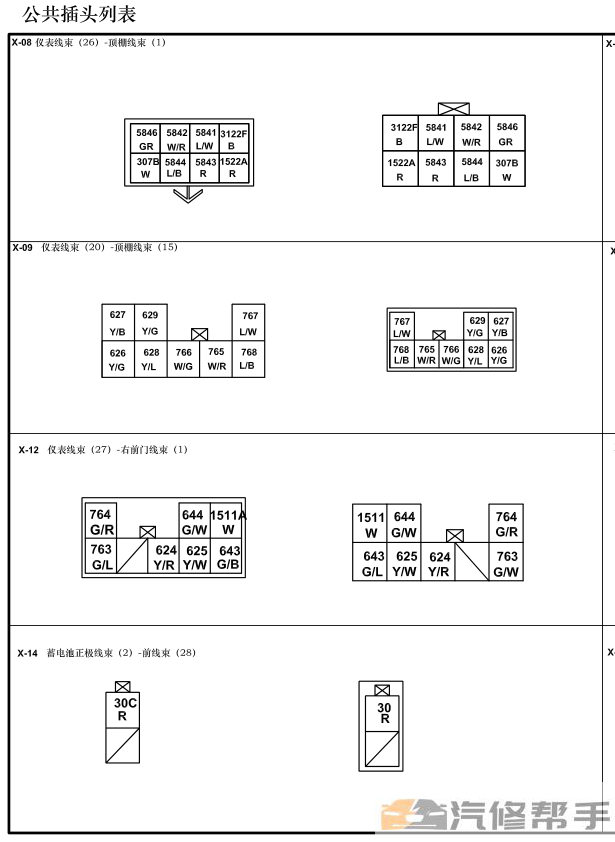 2012年款海馬福仕達(dá) 電路圖線路圖資料下載