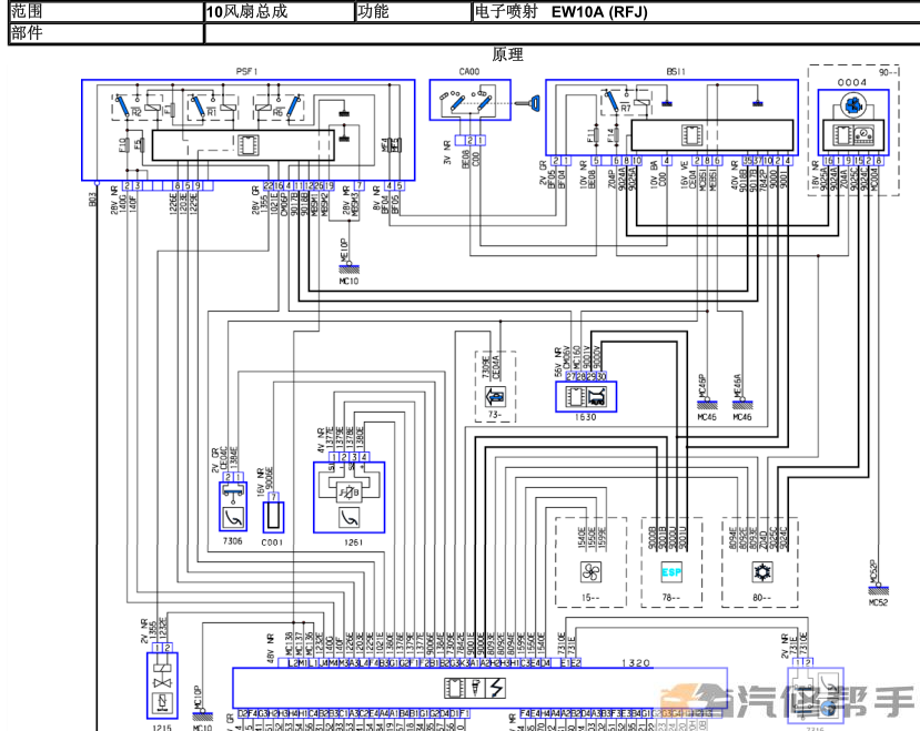 2007-2013年款東風(fēng)標(biāo)致307原廠維修手冊電路圖線路圖資料下載