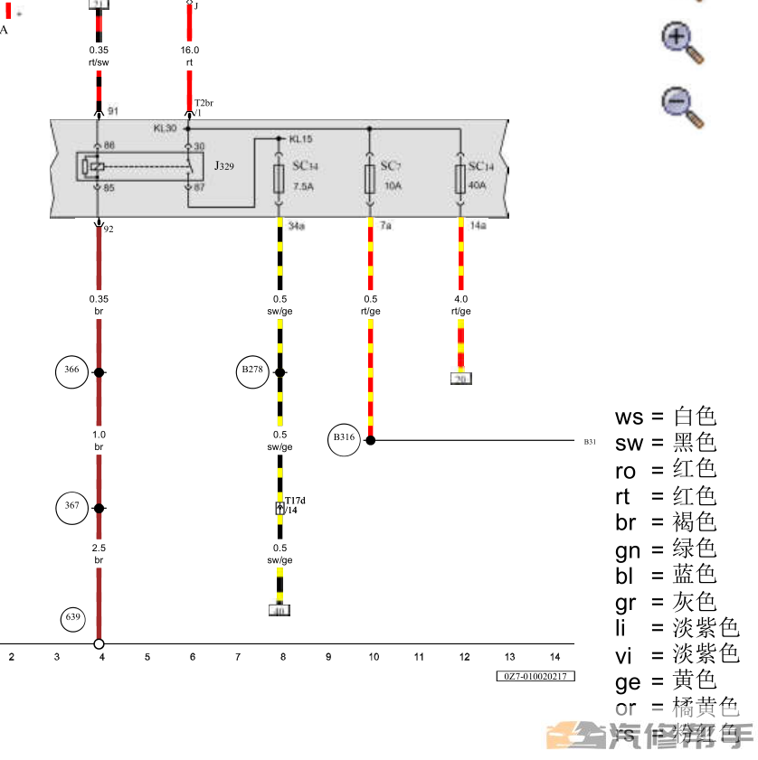 2017年款斯柯達(dá)柯迪亞克原廠電路圖線路圖資料下載