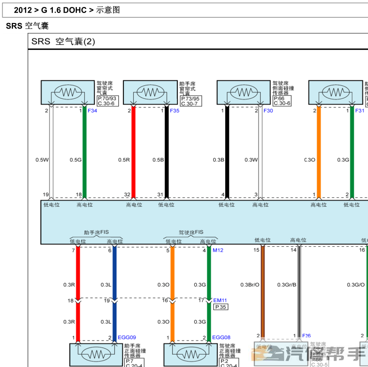 2012年款起亞K2 1.6原廠電路圖線路圖資料下載