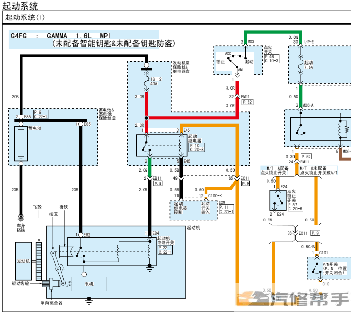 2013年款起亞K3原廠電路圖線路圖資料下載含1.6L 1.8L