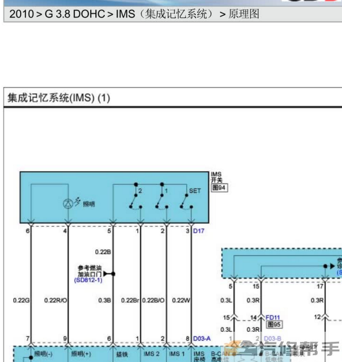 2010年款起亞霸銳3.8L電路圖線路圖資料下載