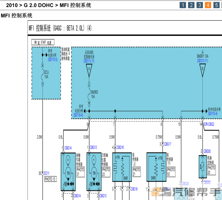 2010年款現(xiàn)代i30 原廠維修電路圖線路圖資料下載