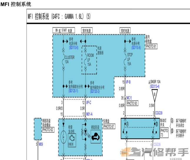 2010年款北京現(xiàn)代i30原廠電路圖線路圖資料下載