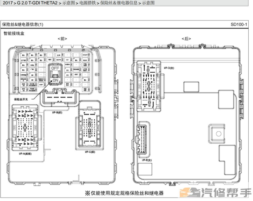 2017年款起亞K5 2.0T原廠電路圖線路圖資料下載