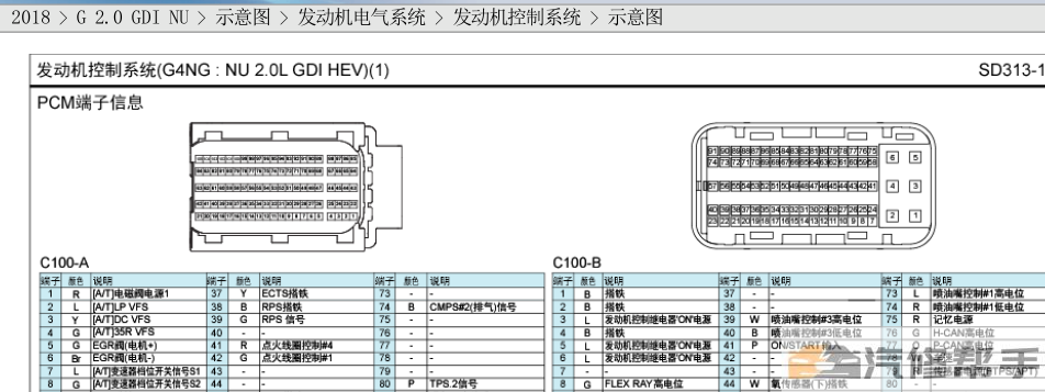 2018年款起亞K5 HEV混動動力原廠電路圖線路圖資料下載