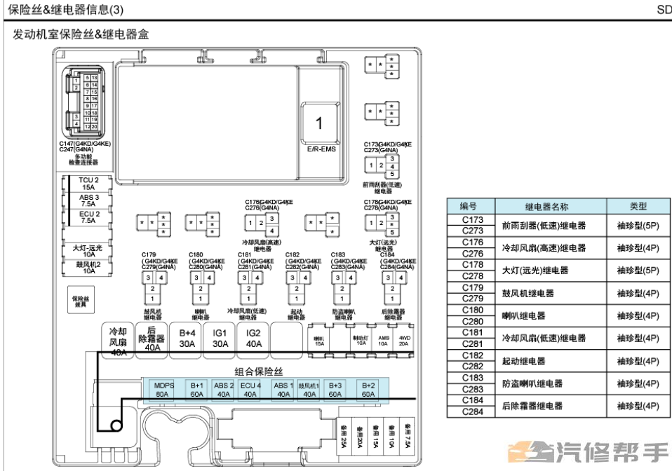 2016年款現(xiàn)代IX35 2.4L原廠電路圖線路圖資料下載