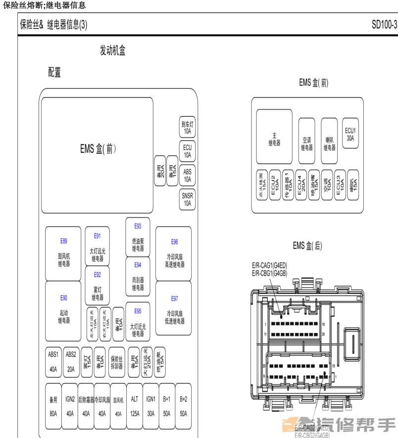 2010年款現(xiàn)代悅動(dòng)1.8L原廠維修手冊(cè)電路圖線路圖資料下載