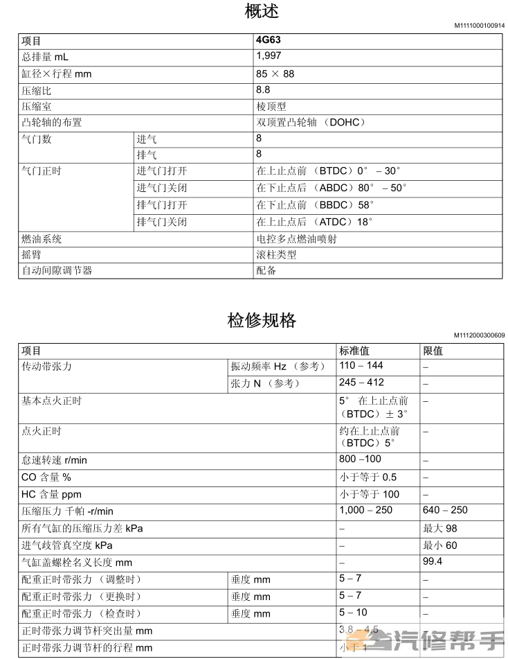 2007年款三菱EVO9代 EVOLUTION九代原廠維修手冊電路圖資料下載