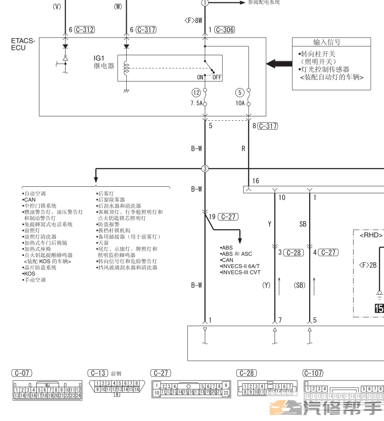 2010年款三菱帕杰羅V87 V97 V93 原廠維修手冊電路圖線路圖資料下載