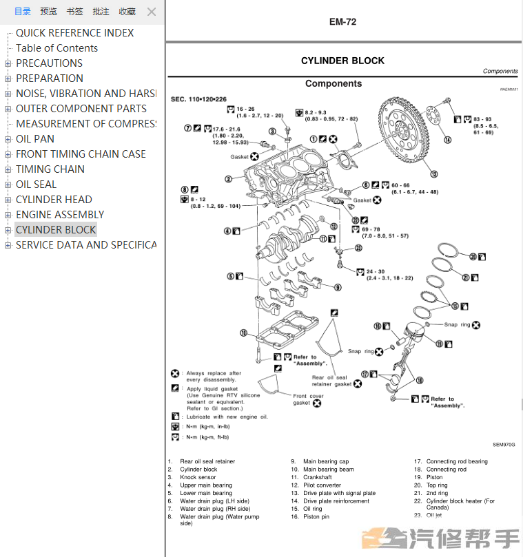 2002-2004年款英菲尼迪i35原廠維修手冊電路圖線路圖資料下載