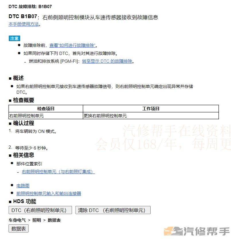 2023年廣汽本田致在（汽油）維修手冊電路圖線路接線資料下載