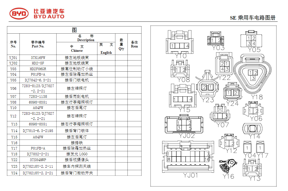 2014年款比亞迪新F3維修手冊電路圖資料下載